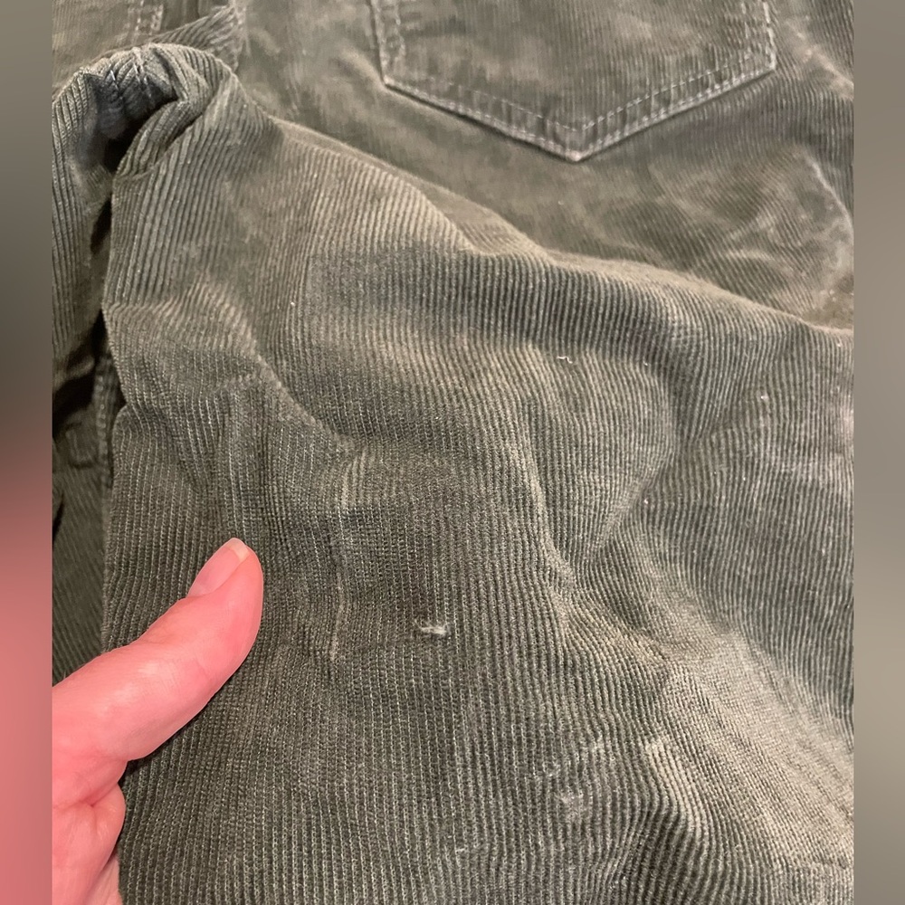 Gap High Rise Corduroy Vintage Slim Jeans with Washwell in Emerald Green - Picture 5 of 6